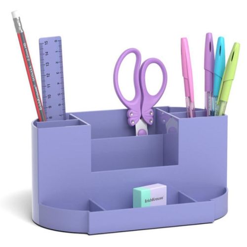 cumpără Suport-organizator Erich Krause 53268, set de birou, 8 elemente, violet în Chișinău 