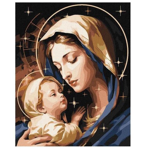 купить Картина по номерам Ideyka (KHO8414) A mother's love with metallic paints, 40х50 в Кишинёве 