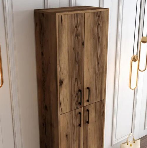 cumpără Raft pentru încălțăminte Trendy Berlin A, Nuc 60x200x35cm în Chișinău 