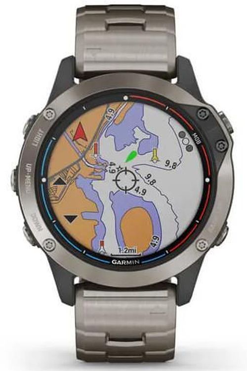 купить Смарт часы Garmin quatix 6 Sapphire Titanium (010-02158-95) в Кишинёве 