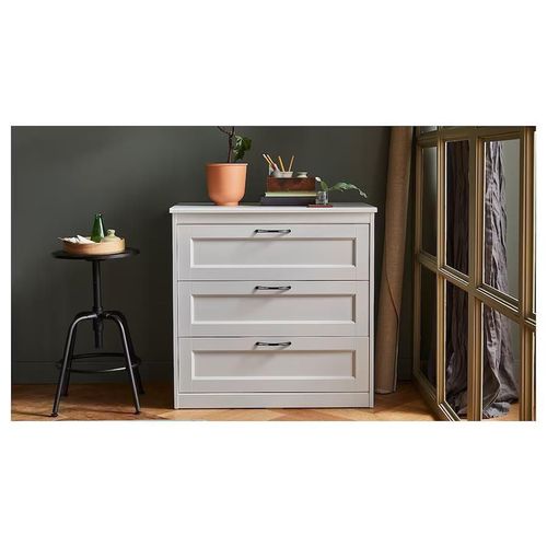 купить Комод Ikea Songesand 3 ящика 82x81 White в Кишинёве 
