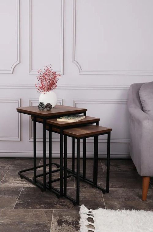 cumpără Măsuţă cafea Trendy Ce Metal Zigon, 9401, masa de cuibarit (3 bucati) în Chișinău 