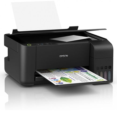 cumpără Epson EcoTank L3110 Color Printer/Copier/Color Scanner, A4, 5760 x 1440 dpi, 33 ppm monochrome/ 15ppm color, USB 2.0, Black ink (8100 pages 5%),  color ink (6500 pages 5%), no cable USB în Chișinău 