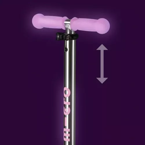 купить Самокат Micro MMD378 Maxi Deluxe Glow LED Plus Luminous Purple в Кишинёве 