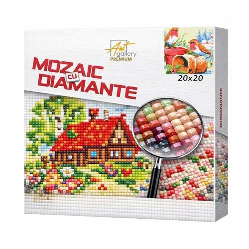 купить Картина по номерам Art Gallery BJ678 Mozaic cu diamante 20x20cm Pasarele pe ghivece в Кишинёве 
