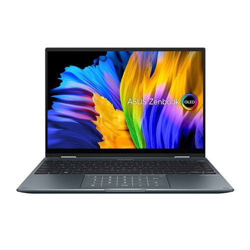 купить Ноутбук 14 ASUS ZenBook 14 Flip OLED UP5401EA Pine Grey, Intel i5-1135G7 2.4-4.2Ghz/8GB/SSD 256GB M.2 NVMe/Intel Iris Xe Graphics/WiFi 6 802.11ax/BT5.0/HDMI/HD WebCam/Illum. Keyb./Number Pad/14 Touchscreen OLED WQXGA+ NanoEdge (2880x1800)/No OS UP5401EA-KN076 в Кишинёве 