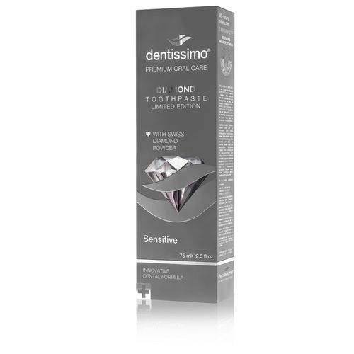 купить Зубная паста Dentissimo A04012 Diamond Sensitive, 75 ml в Кишинёве 