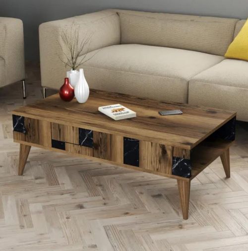 купить Журнальный столик Trendy Madrid, Negru 105x37x60cm в Кишинёве 