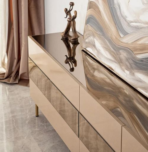 cumpără Comodă TV Trendy Leon, Bronz, Aur în Chișinău 