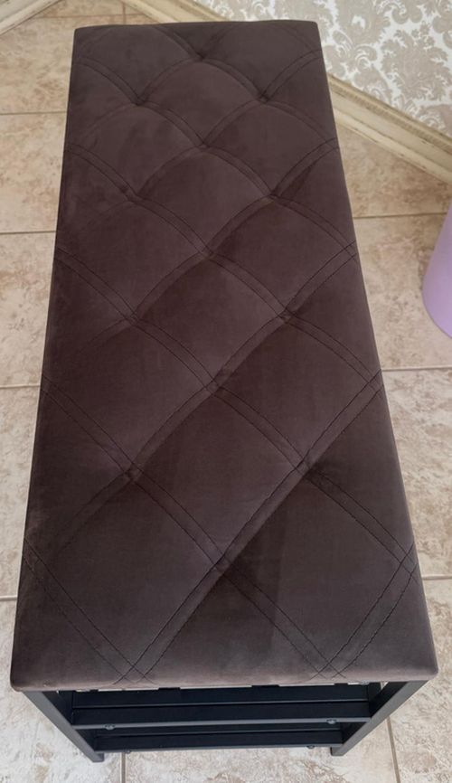 cumpără Raft pentru încălțăminte Nex Home Pantofar 3 nivele, metal, max.150kg, 100x32x52cm, 19 Cafeniu în Chișinău 