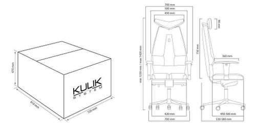 купить Офисное кресло Kulik System Jet Ultrablack Azur в Кишинёве 