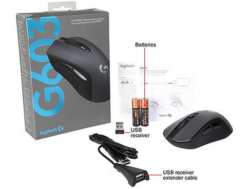 cumpără Logitech G603 Lightspeed Wireless Gaming Mouse, HERO sensor 200-12000dpi, USB, 910-005101 (mouse fara fir/беспроводная мышь), în Chișinău 