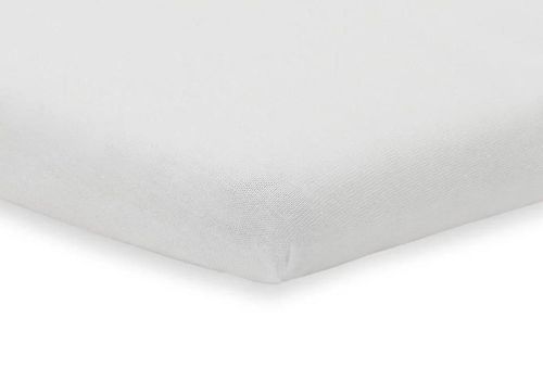 cumpără Lenjerie de pat pentru copii Jollein 2512-507-00001 Cearsaf cu elastic Molton White, 120x60cm, 2buc în Chișinău 