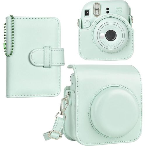 cumpără Aparat foto instant FujiFilm Instax mini 12 Mint Green cu husa + album în Chișinău 