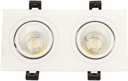 купить Освещение для помещений LED Market Downlight 2COB 2*12W, 4000K, LM-OC-CLCOP-114-2, White в Кишинёве 