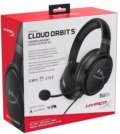 cumpără Cască cu microfon HyperX HX-HSCOS-GM/WW, Cloud Orbit S, black în Chișinău 