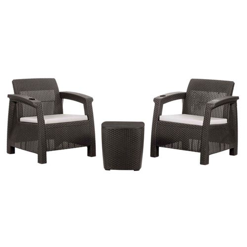 купить Садовая мебель Hydro S Мебель для террасы и балкона Ferrara Star, 2 персоны, Венге в Кишинёве 