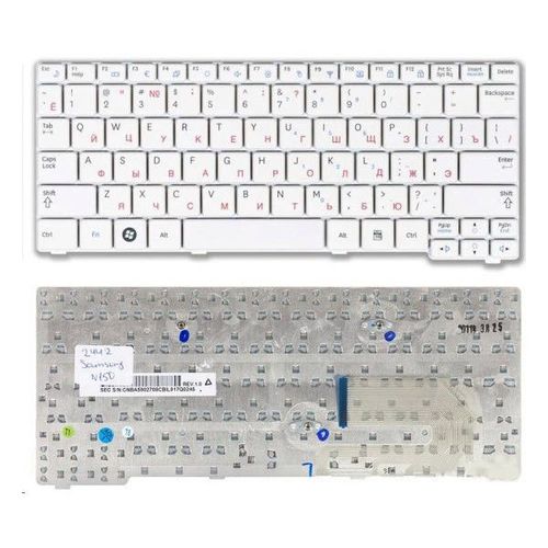 купить Keyboard Samsung N151 N150 N148 N145 N143 N128 N100 N102 NB20 NB30 ENG. White в Кишинёве 