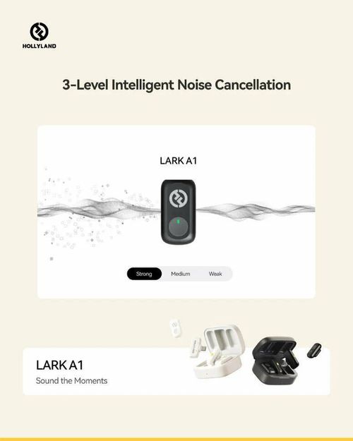 купить Микрофон Hollyland LARK A1 Combo (White) в Кишинёве 