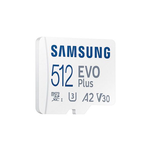 купить 512GB Samsung EVO Plus MB-MC512KA/RU microSDXC (Class 10 UHS-I U3, A2, V30) with Adapter, Transfer Speed up to 130MB/s (card de memorie/карта памяти) в Кишинёве 