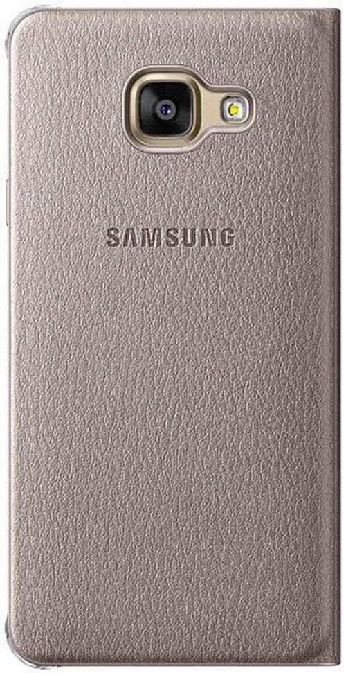 купить Чехол для смартфона Samsung EF-WA310, Galaxy A3 2016, Flip Wallet, Gold в Кишинёве 
