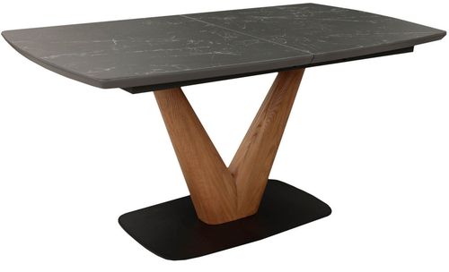 купить Стол Deco Molli 1600/2000x900x760 Black Ceramic в Кишинёве 