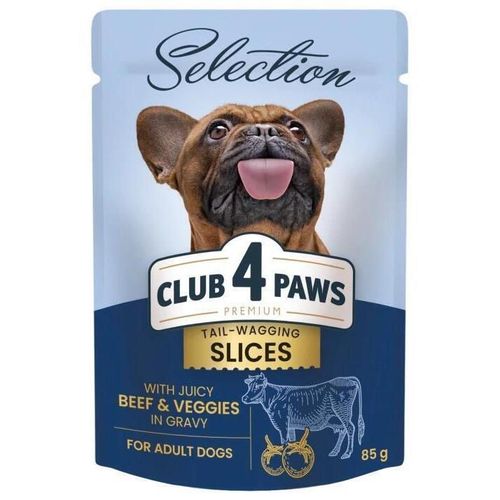купить Корм для питомцев CLUB 4 PAWS 24231014 Plic caini mici vita-legume sos 12x85g в Кишинёве 