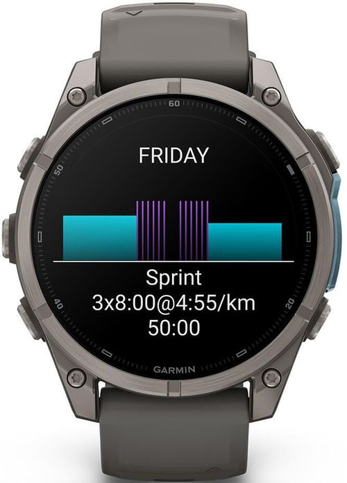 купить Смарт часы Garmin Fenix 9, 47mm, Bare Ti, Pebble Gray Band (010-04762-01) в Кишинёве 