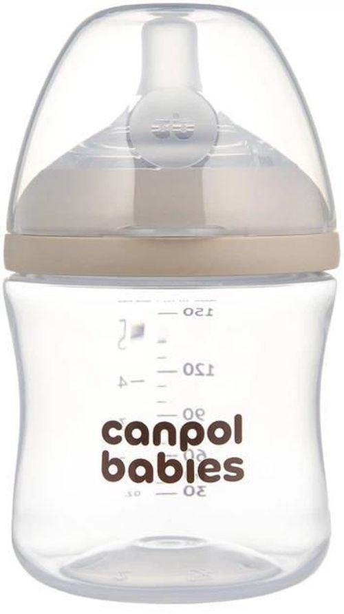 купить Поильник Canpol 35/400 Бутылочка естественной формы с двухзонной соской 150мл в Кишинёве 