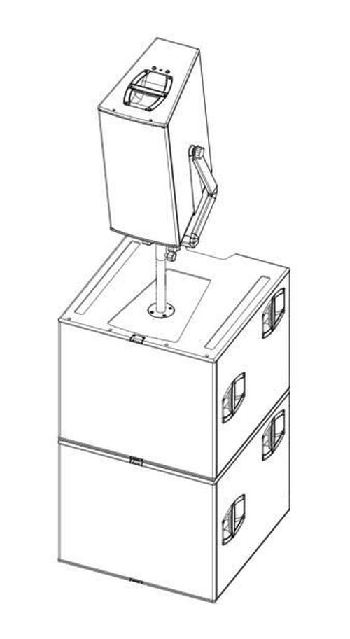 купить Подставка для колонок D&B Audiotechnik M20 stand adapter Z5550.000 (V-SET) в Кишинёве 