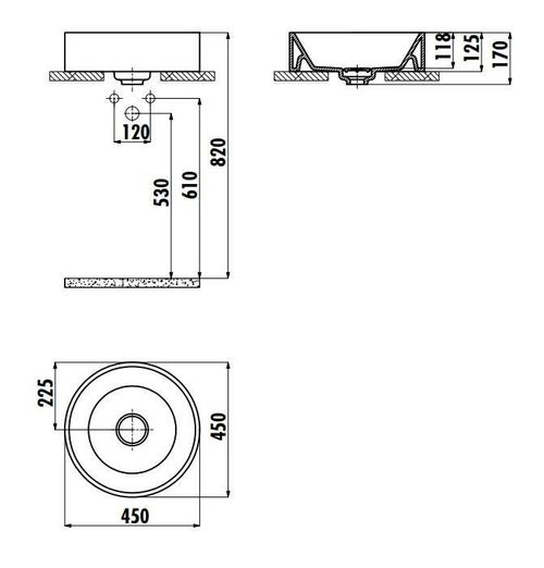 купить Раковина Creavit Mina MN146.000 в Кишинёве 
