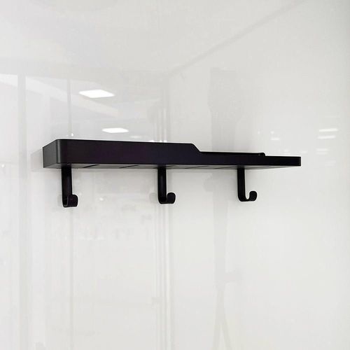 cumpără Cabină de duș Linia H2O Victoria Plus 900x900x215, 5 мм, квадратная, черный-мат în Chișinău 