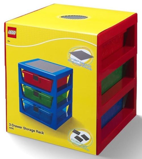cumpără Set de mobilier pentru copii Lego 4095-R Стол-Стелаж 3 ящика Red în Chișinău 