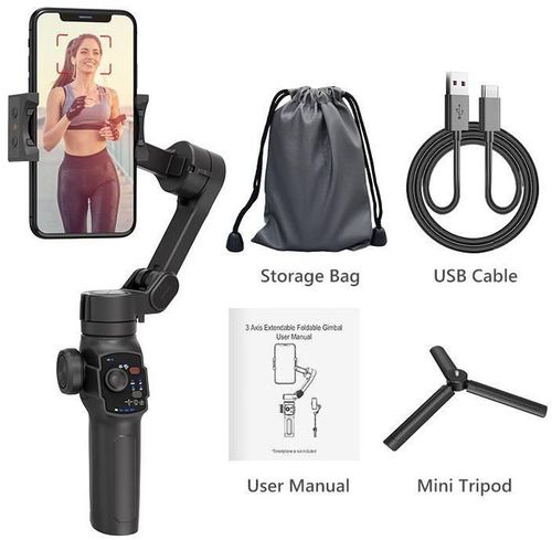 купить Стабилизатор miscellaneous L9 Control Smartphone Handheld Gimbal, Black в Кишинёве 
