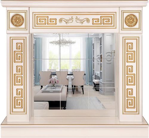 купить Камин электрический ArtFlame Versailles Gold Plus decorativ 1020x1100x300 mm, Vanilie в Кишинёве 