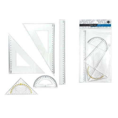 купить Офисный аксессуар Promstore 08524 Набор линеек Free&Easy 5шт в Кишинёве 