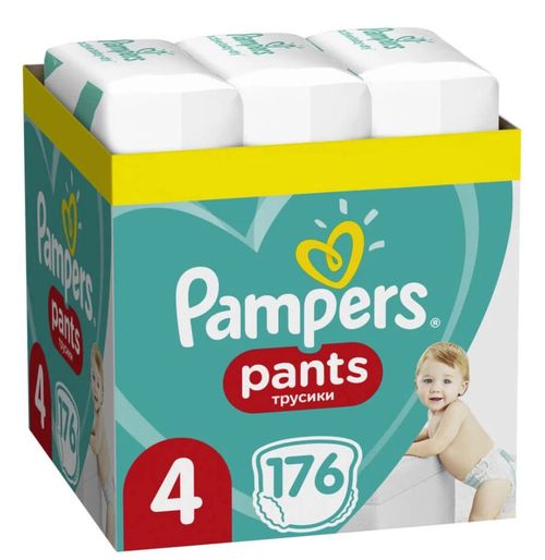Подгузники-трусики Pampers Pants 4 BOX (9-14 kg) 176 шт 