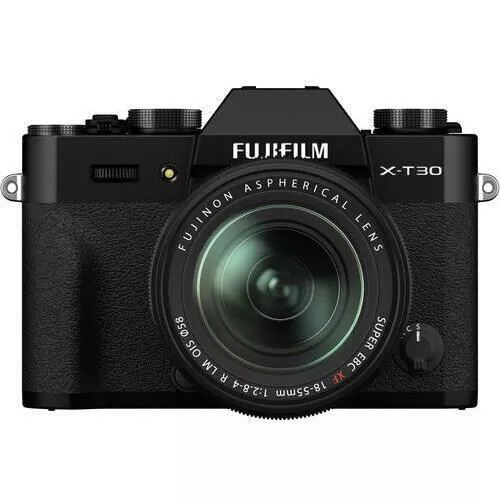 купить Фотоаппарат беззеркальный FujiFilm X-T30 II black/XF18-55mm Kit в Кишинёве 