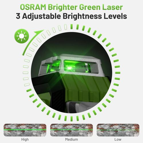 купить Нивелир лазерный Huepar HX04CG Nivela laser verde 4D в Кишинёве 