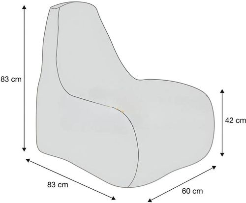cumpără Fotoliu BeanBag BeanBag BM5816, Scaun Oxford MegaByte, Mov, L în Chișinău 