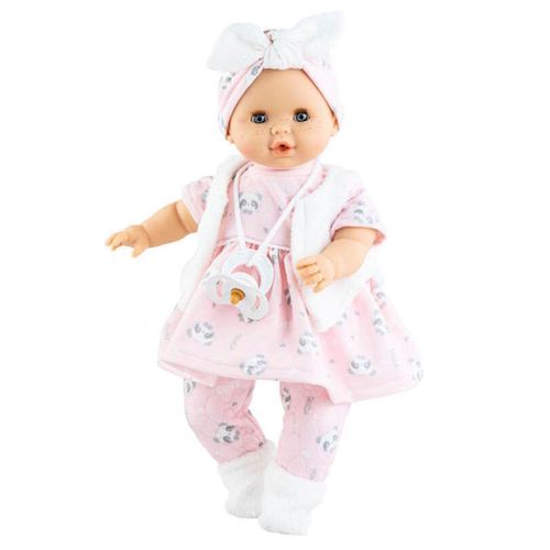 cumpără Păpușă Paola Reina 8037 Sonia in rochie cu panda 36 cm, 60482 în Chișinău 