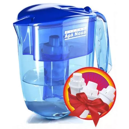 купить Фильтр-кувшин для воды Apa Noua FF Silver AN голубой (+3 картриджа) в Кишинёве 