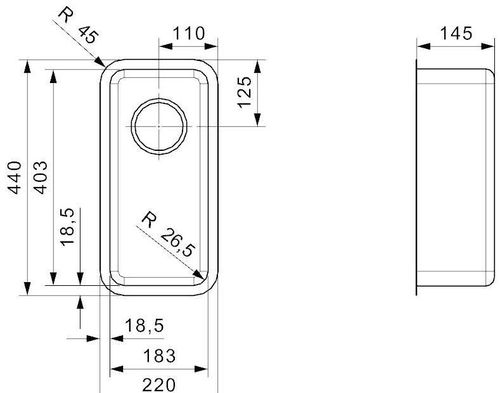 cumpără Chiuvetă bucătărie Reginox R17579 Ohio 18x40 în Chișinău 
