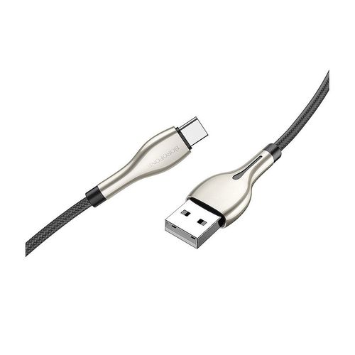 купить Кабель Borofone BU29 Exquisite charging data cable for Type-C 1.2m, black 753618 в Кишинёве 