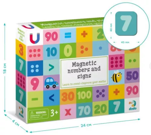 купить Настольная игра Dodo 200274 Joc magnetic Cifre și semne (68 el.) в Кишинёве 