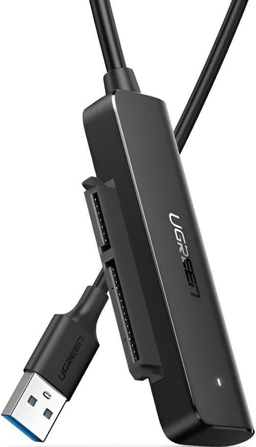 купить Переходник для IT Ugreen 70609 Adapter USB-A 3.0 to 2.5" SATA III, Support UASP, S.M.A.R.T, TRIM, up to 5Gbps, 50cm CM321, Black в Кишинёве 