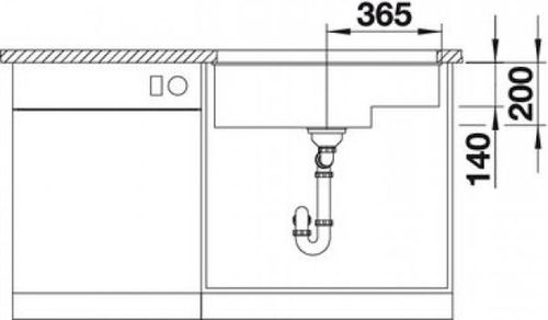 купить Мойка кухонная Blanco Subline 700-U (523547) в Кишинёве 