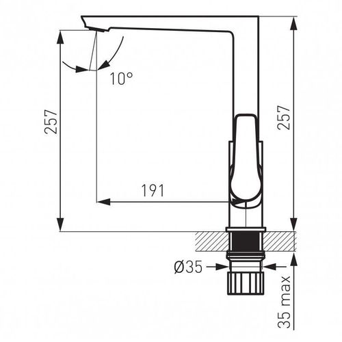 cumpără Bateria bucătărie Ferro ADORE BDR4BLC în Chișinău 