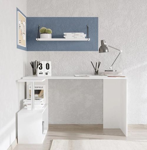 cumpără Masă de birou Trendy Gelincik, Alb, 130x74x94cm în Chișinău 