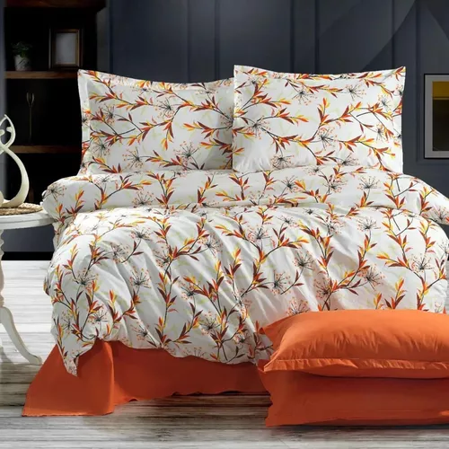 купить Домашний текстиль Cottony SLPR Ranforcce Nicoleta orange/Orange: Euro в Кишинёве 